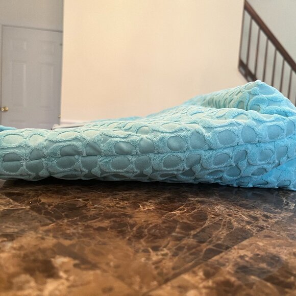 Coach Faded Blue (Turquoise) Signature Terry Tote (NWT) - Picture 8 of 13